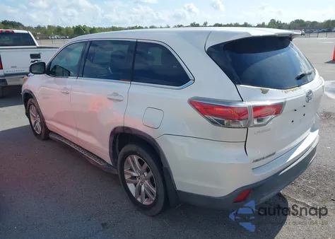 2015 Toyota Highlander Le из США, поврежденный, VIN 5TDZARFHXFS010899